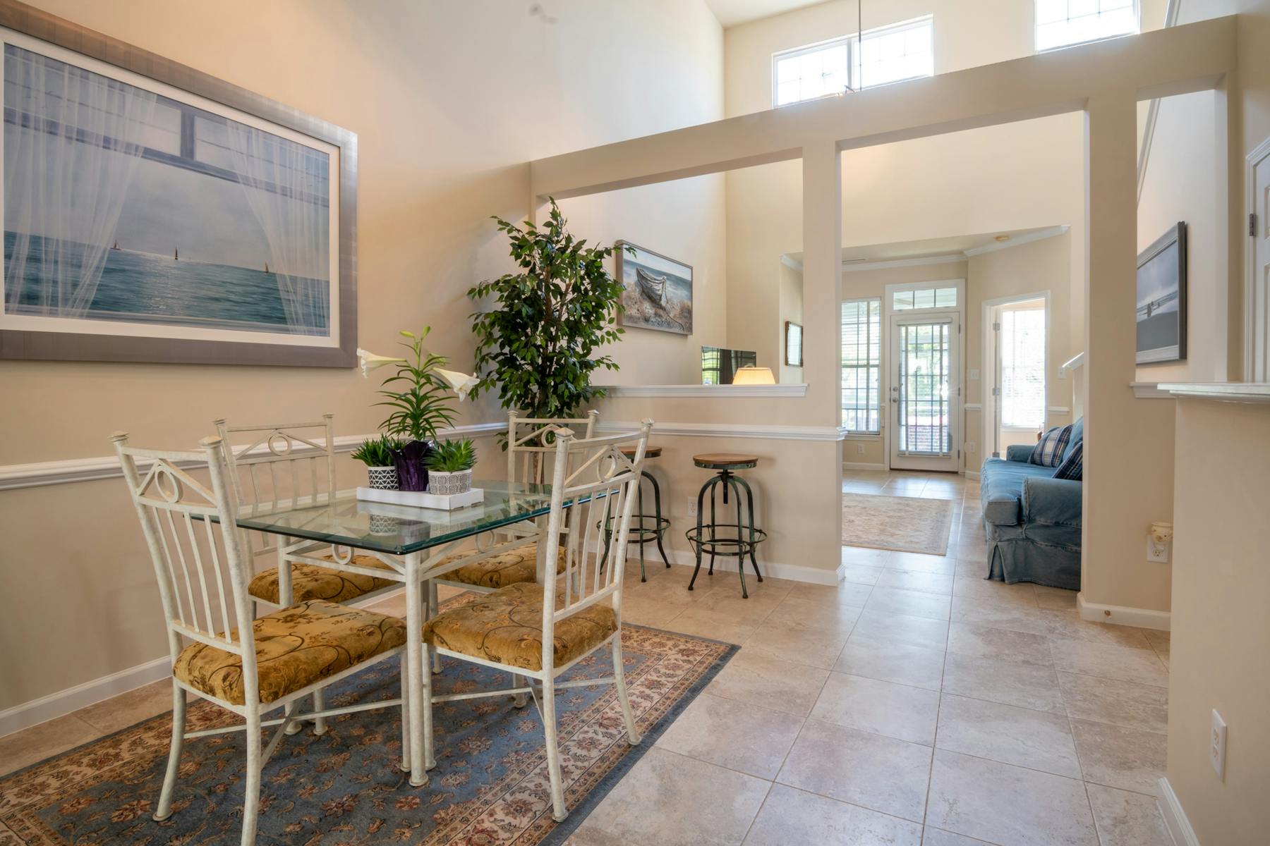 Florida home interior, watched over